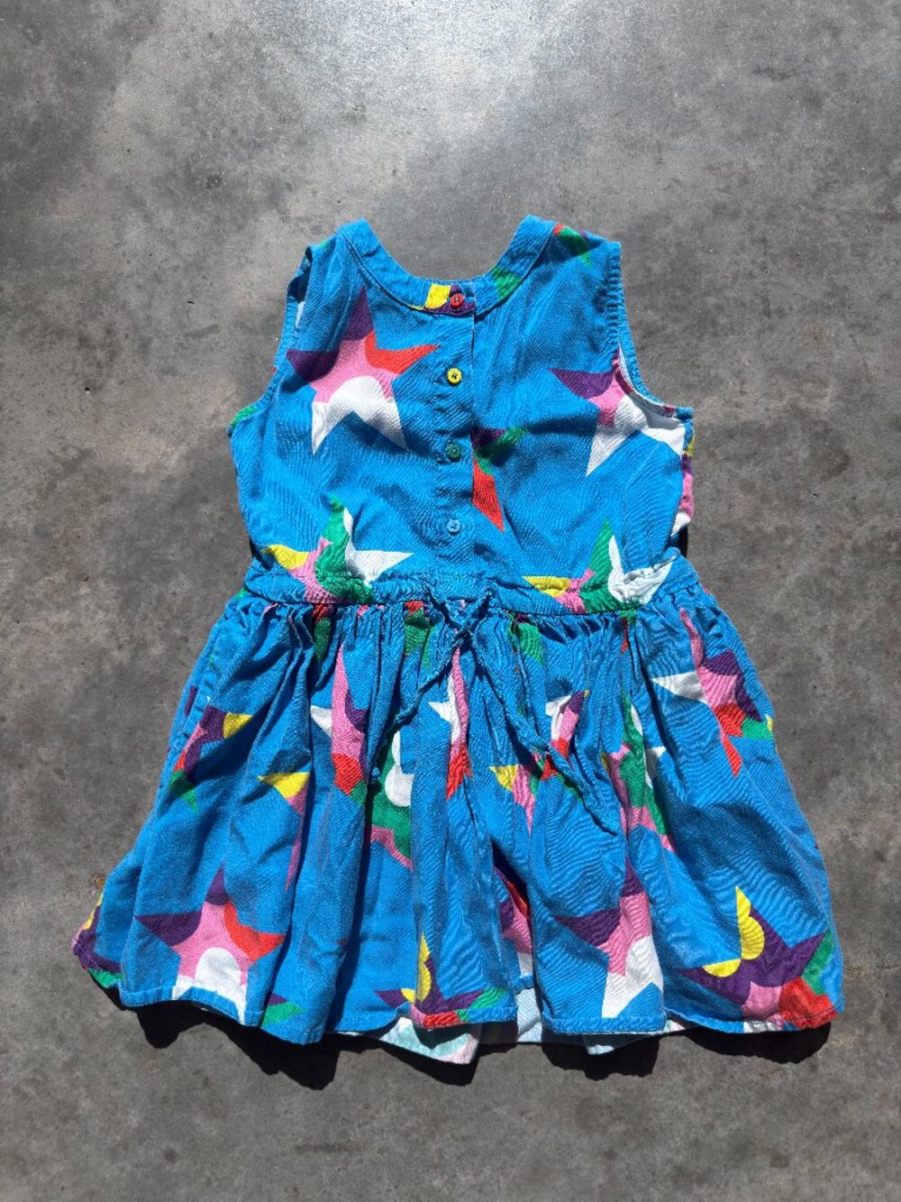 Stella McCartney Kids Star Patterned Dress - 80's Style Vintage - Size 4
